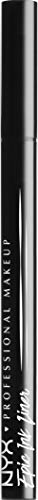 NYX Professional Makeup Delineador de ojos Epic Ink Liner, Punta de pincel, Resistente al agua, Fórmula vegana, Marrón