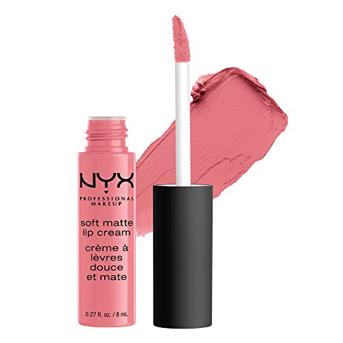 NYX Professional Makeup Pintalabios Soft Matte Lip Cream, Acabado cremoso mate, Color ultrapigmentado, Larga duración, Fórmula vegana, Tono: Cyprus