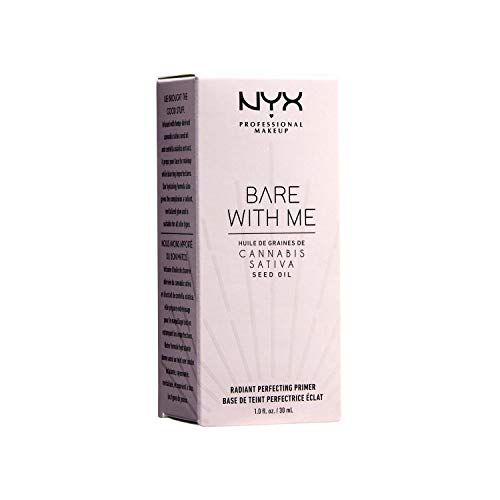 NYX Professional Makeup Primer Bare with Me Hemp Radiant Perfecting, Aceite de Semilla de Cáñamo Hidratante y Extracto de Centella Asiática, Fórmula de Microperlas, Inspirado en el Cuidado de la Piel