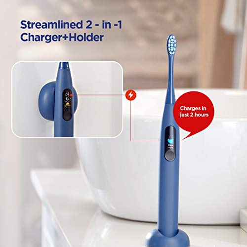 Oclean X Pro Cepillo de Dientes Sónico Inteligente Cepillos de Dientes Eléctricos Cuidado Bucal Detección de Zona Ciega con Cepillo Antibacteriano Cepillo Personalizado Cepillo Limpio