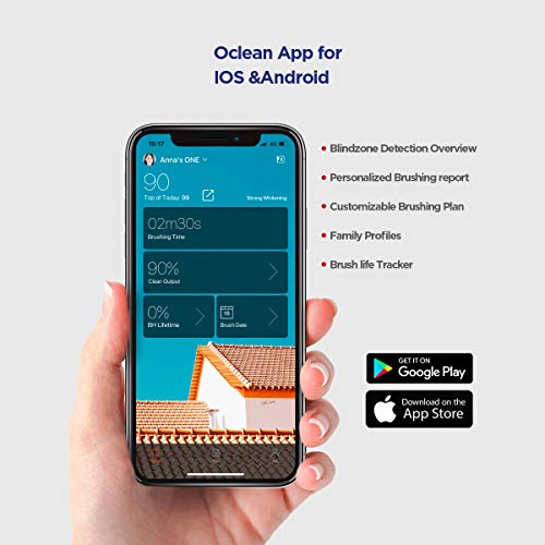 Oclean X Pro Cepillo de Dientes Sónico Inteligente Cepillos de Dientes Eléctricos Cuidado Bucal Detección de Zona Ciega con Cepillo Antibacteriano Cepillo Personalizado Cepillo Limpio