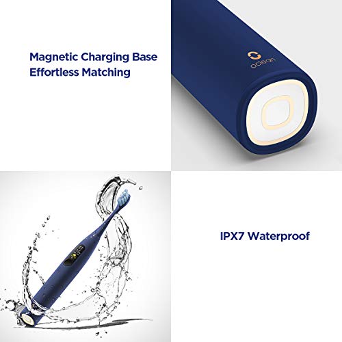 Oclean X Pro Cepillo de Dientes Sónico Inteligente Cepillos de Dientes Eléctricos Cuidado Bucal Detección de Zona Ciega con Cepillo Antibacteriano Cepillo Personalizado Cepillo Limpio