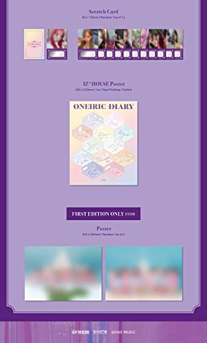 Off The Record IZ*ONE - Diario Oneiric [3D ver.] Álbum + póster plegado + juego de tarjetas de fotos adicionales