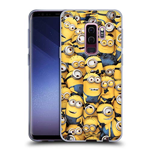 Official Despicable Me Pattern Funny Minions Soft Gel Case Compatible for Samsung Galaxy S9+ / S9 Plus