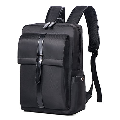 Oflamn Mochila para portátil de Negocios A Prueba de Agua Slim Bolsa de Viaje para computadora portátil de 15.6 Pulgadas (Black)