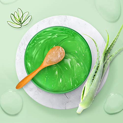 OHQ Aloe Vera Gel LocióN Hidratante Crema Facial Perfectamente Liso para India Cuidado De La Piel 180ML/300ML (180ML, Verde)
