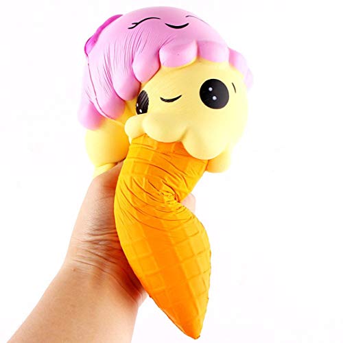 OHQ Colgante Juguetes Blandos Kawaii Squishy Perfumado Juguetes Antiestres Ice Cream Slow Creciente Scented Aliviar El Juguete De EstréS Regalos Gran PromocióN (Amarillo#2)