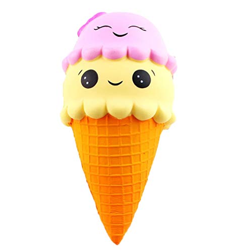 OHQ Colgante Juguetes Blandos Kawaii Squishy Perfumado Juguetes Antiestres Ice Cream Slow Creciente Scented Aliviar El Juguete De EstréS Regalos Gran PromocióN (Amarillo#2)