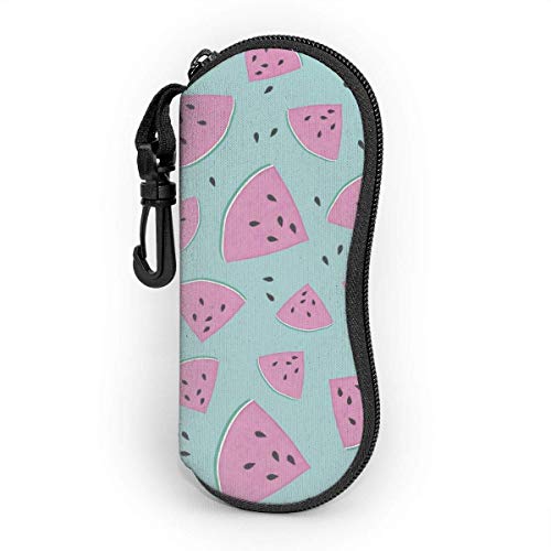 OKIJH Estuche portátil para gafas, caja de almacenamiento, estuche para gafas, bolsa de cosméticos Sunglasses Soft Case Ultra Light Portable Neoprene Zipper Eyeglass Case Glasses Protection Pouch with