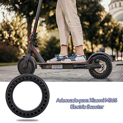 Oladwolf Ruedas Macizas Xiaomi M365 Neumaticos con Palanca de Llanta, Rueda Maciza Xiaomi M365, Patinete Electrico Xiaomi Scooter Antideslizante Resistente al Desgaste Accesorios Xiaomi Mijia M365