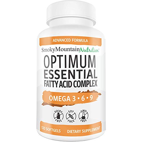 Omega 3 6 9 Triple Fish Oil 927mg Complex (120 Capsules) Fish Oil (EPA & DHA), Safflower Oil, Borage Oil, Flaxseed Oil- Burpless, Non-GMO, Soy-free