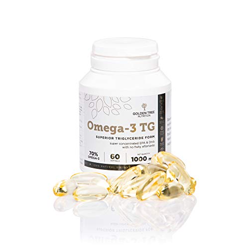 Omega 3 Aceite de Pescado 2000 mg - EPA 800 mg y Dha 400 mg Super concentrado - forma superior de Triglicérido - Ultra purifié - 60 Cápsulas - ensamblados por un Tiers para la pureza y la potencia