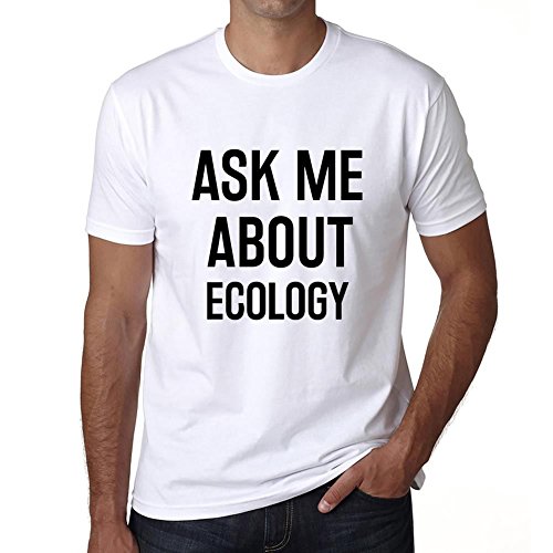 One in the City Ask me About Ecology, Camiseta Hombre, Camiseta con Palabras, Regalo Camiseta
