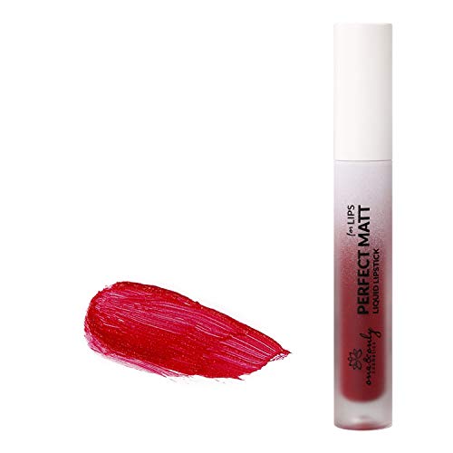 One&Only Mate Liquid Lipstick mate, pintalabios mate, pintalabios líquido, color completo, maquillaje, producto de maquillaje femenino (No. 13 Cherry Red)