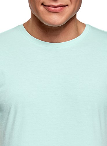 oodji Ultra Hombre Camiseta Básica (Pack de 2), Multicolor, XL