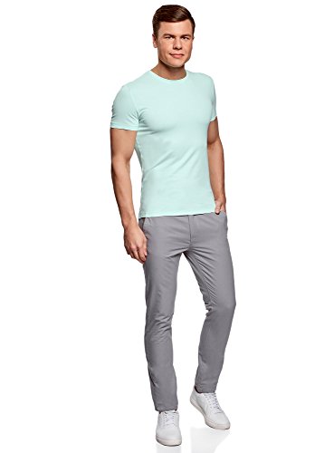 oodji Ultra Hombre Camiseta Básica (Pack de 2), Multicolor, XL