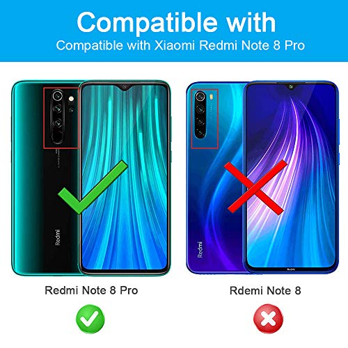 opamoo Protector de Pantalla para Xiaomi Redmi Note 8 Pro, 3 Pack Cristal Templado Xiaomi Redmi Note 8 Pro con marco de alineación Sin Burbujas 9H Dureza Vidrio Templado para Xiaomi Redmi Note 8 Pro