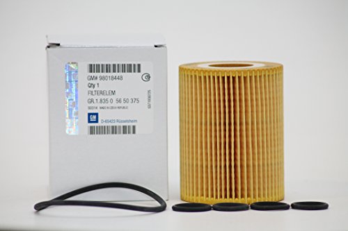 Opel Kit Filtro Lubricante Motor GM General Motor Oil 5w30 5 litros Astra J, Corsa D, MERIVA B, Mokka, Zafira B Motores 1.7 CDTi Desde el año 2010 en adelante