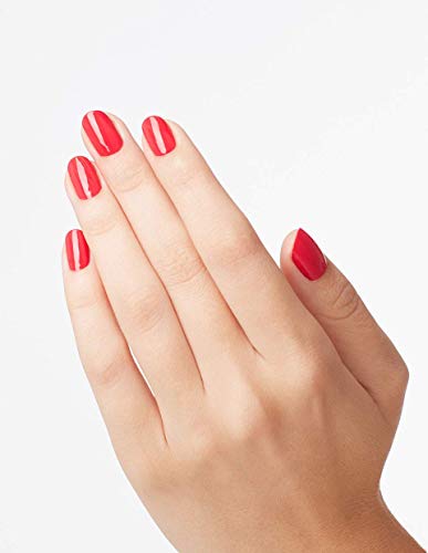 OPI Nail Lacquer - Esmalte Uñas Duración de Hasta 7 Días, Efecto Manicura Profesional, 'She’s a Bad Muffuletta!' Rojo - 15 ml