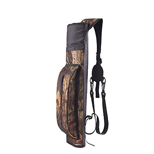 OPNIGHDYMD Tiro con arco flecha hacia atrás de la aljaba, los hombres y de aire libre Competitiva anillo de tiro con arco de terciopelo carcaj bolso de las mujeres, los hombros pueden llevar de gran c