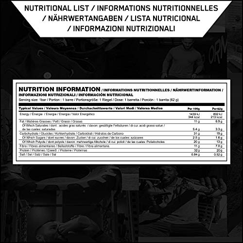 Optimum Nutrition ON Protein Bar barritas proteínas con whey protein isolate, dulces altas en proteína y low carb, galletas y crema, 10 barras (10 x 62 g)