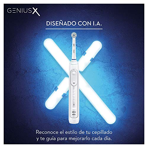 Oral-B Genius X 20000N - Cepillo de Dientes Eléctrico con Tecnología de Braun, Blanco