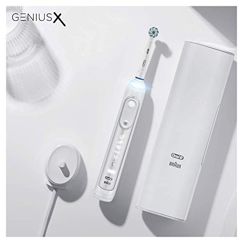 Oral-B Genius X 20000N - Cepillo de Dientes Eléctrico con Tecnología de Braun, Blanco