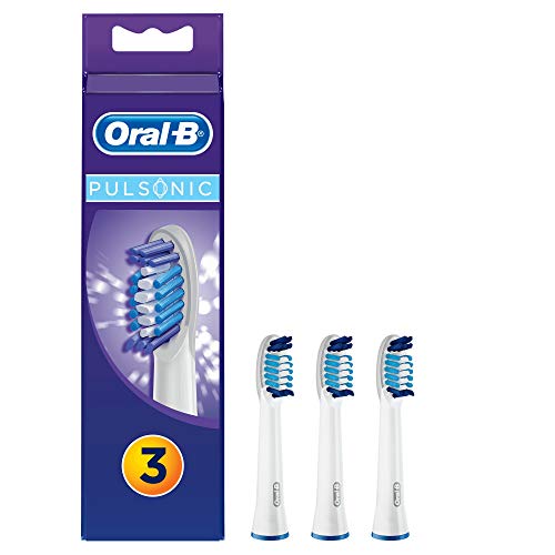 Oral-B Pulsonic - Pack de 3 cabezales de recambio para cepillo de dientes recargable