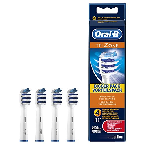 Oral-B Trizone Cabezales de repuesto para cepillo de dientes eléctrico, 4 cabezales
