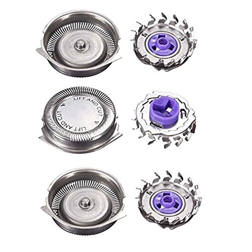 Oral-Q 3 x Recambio Cabezal de Afeitado Alternativa cabezales de Afeitado para Philips HQ 7100 HQ 7200 HQ 7300 8400 8800 HQ8