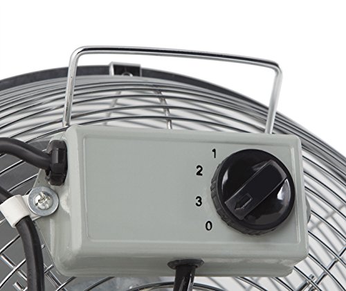 Orbegozo PW 1332 Ventilador Industrial Power Fan, 3 velocidadesaspas metálicas, inclinación Regulable, asa de Transporte, Rejilla de Seguridad, 45 W de Potencia, 50 W, Metal