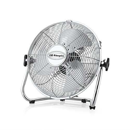 Orbegozo PW 1332 Ventilador Industrial Power Fan, 3 velocidadesaspas metálicas, inclinación Regulable, asa de Transporte, Rejilla de Seguridad, 45 W de Potencia, 50 W, Metal