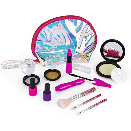 ORETG45 Juego de maquillaje para niñas, Make it Up, Glamour Girl fingir jugar maquillaje Set para niños y niños jugar maquillaje juguetes para niñas de 4 a 8 años (no maquillaje real), No nulo, multicolor, about 24.8x17.8x4.8cm
