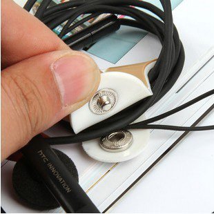 Organizador de cables para auriculares de perrito, genérico, enrollador (2 unidades: blanco; gris)