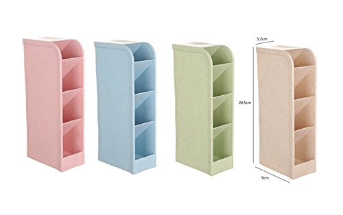 Organizador de escritorio para lápices, cajitas de almacenamiento para oficinas, profesores, colegios, rotuladores, bolígrafos de gel, pinceles, 16 compartimentos en 4 colores