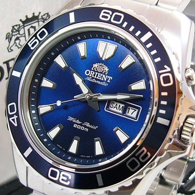 Orient Deep - Reloj de buceo con correa de acero