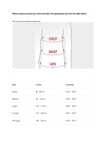 Ortopédica costilla de la correa/soporte del pecho - sterno del torace - elástico y transpirable Brace (L (100-110 cm), Negro)