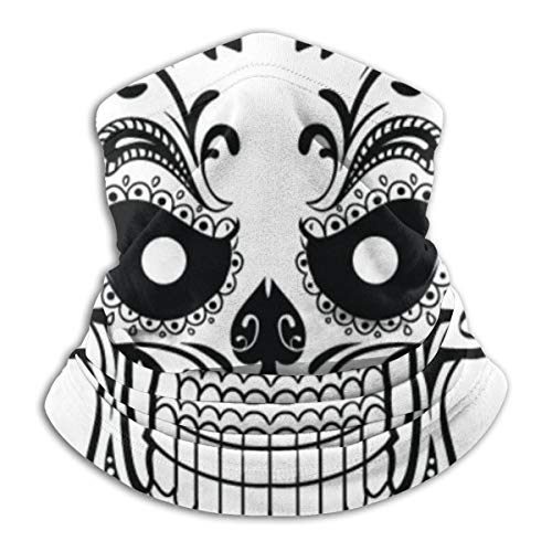 Osmykqe Cuello Bufanda Floral Cráneo 26cm X 30cm Headwear de la Mano Head Wrap Sport Headband Sweatband Tube