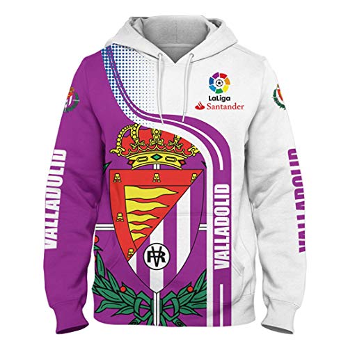 Otoño E Invierno Jersey De Cuello Redondo De Manga Larga para Hombre 3D Valladolid Impreso A Rayas Colorblock Suéter con Capucha Casual Sudadera Salvaje S A 5XL Código Opcional (1,5XL)