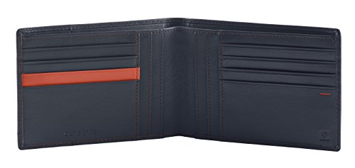 Outline 2 SLG - Billfold for 8 Creditcards, Compartments Tarjetero, 13 cm, 0 Liters, Azul (Night Blue/Chili)