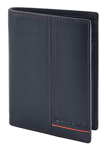 Outline 2 SLG - Wallet for 6 Creditcards, Compartments + Horizontal Flap Tarjetero, 12 cm, 0 Liters, Azul (Night Blue/Chili)