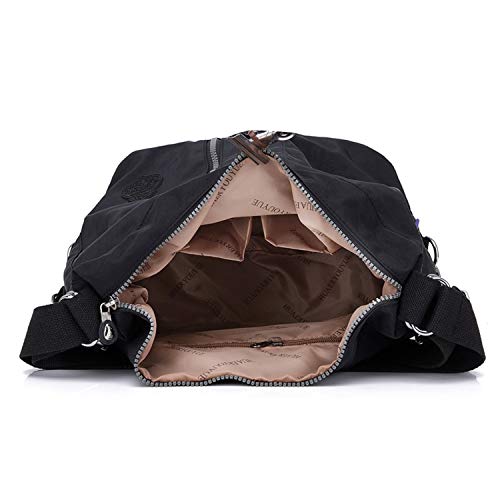 Outreo Bolso Bandolera Mujer Bolsos de Moda Impermeable Mochilas Bolsas de Viaje Sport Messenger Bag Bolsos Baratos Mano para Escolares Tablet Nylon