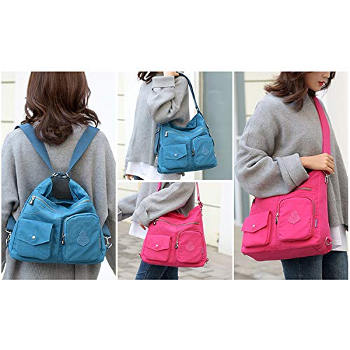 Outreo Mujer Bolsos de Moda Impermeable Mochilas Bolsas de Viaje Bolso Bandolera Sport Messenger Bag Bolsos Baratos Mano para Tablet Escolares Nylon