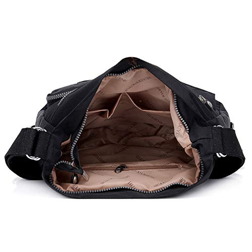 Outreo Mujer Bolsos de Moda Impermeable Mochilas Bolsas de Viaje Bolso Bandolera Sport Messenger Bag Bolsos Mano para Tablet Escolares Nylon