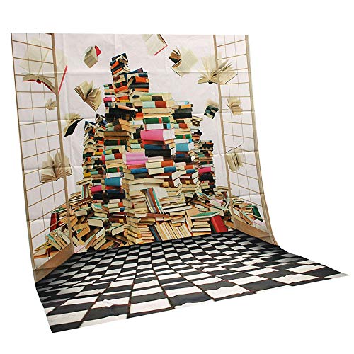 OverTop 5 x 7 pies libro paisaje fotografía fondo estudio apoyo fondo