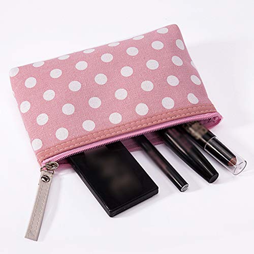 Oyfel Bolsa Viaje de Aseo Neceser Maquillaje Multifunción Organizador Impermeable y Resistente Bolsa de cosmético Joyería Labial Cepillo de Sombra Negro