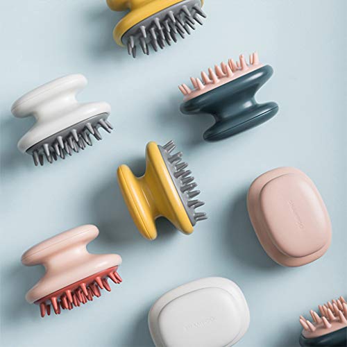 Oyrcvweuy 4 colores de mano cepillo de cuero cabelludo,Champú Meridian masaje lavado peine,Cabeza de ducha herramientas de lavado de cabello
