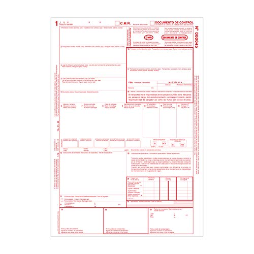Pack 3 Talonarios CMR Autocopiativos - 5 copias numeradas
