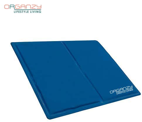 Pack de 2 almohadas de gel de refrigeración azul - Cool Jelly pad cojín Mat absorbe y disipa el calor lejos de la cabeza y el cuello durante toda la noche