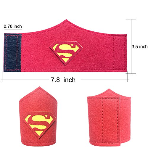 Pack de 36 pulseras de superhéroe para niños, niñas y niñas Fiesta de cumpleaños de superhéroe, suministros favores, brazalete de fieltro de superhéroe, accesorios de pulsera Correa para la muñeca